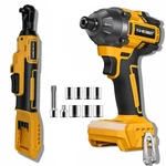 Cordless Impact Driver/ratchet Wrench Power Tool Combo For Dewalt 20V Battery. Fixed Price $77.99.