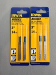 Lot Of 2 Irwin Jig Saw Blades 3" 14TPI U-shank Marathon 3071314. Fixed Price $12.75.