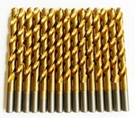 15 Disston Titanium 25/64" High Speed Steel Drill Bits Split Point Metal Gold. Fixed Price $26.99.