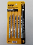 Dewalt DW3703H Clean Cut Wood Jig Saw Blades 5-PACK 6 Tpi Hcs Usa. Fixed Price $5.00.