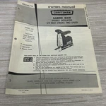 Sears Craftsman Owners Manual Sabre Saw 5/8 In Stroke 315.17240 Parts List. Fixed Price $10.00.