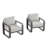 Chita Modern Outdoor Chairs&sofa,patio Furniture W/thick Cushions&aluminum Frame. Fixed Price $299.19.