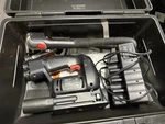 Craftsman Battery Saber Saw Light And Charger With Case Model 900.112660. Fixed Price $37.79.