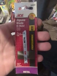 Ace Jigsaw Blade Bi-metal 12 Tpi Thick Metal, # 2035392. Fixed Price $10.00.