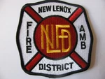 Illinois - New Lenox District Emt Fire Rescue Dept Patch Iron 3.75". Fixed Price $13.80.