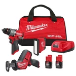 New Sealed Milwaukee M12 Fuel 12V Cordless 3-TOOL+2 Battery Combo Kit 3495-23. Fixed Price $245.00.