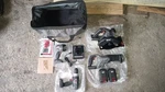 New Porter Cable 18V 4 Tool Set With 2 Batteries, Charger, And Bag. Fixed Price $150.00.