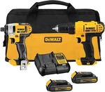 Dewalt 20V Max Cordless Drill And Impact Driver, Power Tool Combo Kit. Fixed Price $135.99.