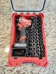 Milwaukee M12 3/8" Stubby Impact Driver & Socket Insert For Packout. Fixed Price $49.95.