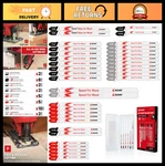 36PCS Jigsaw Set For Wood Cutting, T-shank With Case, Smooth Curves. Fixed Price $43.99.