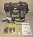 Rockwell RK3441K Compact Circular Saw With Carry Case, 2 New Blades, Manual. Fixed Price $44.95.