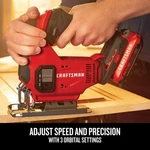Craftsman V20 CMCS600 Variable Speed Jig Saw, (tool Only). Fixed Price $72.49.