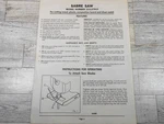 Vtg Sears Craftsman Sabre Saw Model 315.27942 Owner's User's Manual. Fixed Price $10.99.