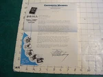 Vintage Letter: 1939 Continental Machines Do All Contour Sawing Band Filing. Fixed Price $31.06.