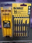 Jigsaw Blades Set With Case, T-shank, 14-PIECE (DW3742C). Fixed Price $28.77.