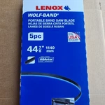 Lenox Wolf-band Saw Blade 44 7/8 In Bi-metal 5PC 10/14-24 Tpi Black. Fixed Price $23.99.