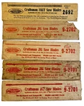 Antique Vintage Craftsman Jig Saw Blades Lot 2692 9-2702 9-2701 Sears Usa 1948. Fixed Price $75.00.