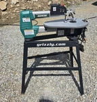 Grizzly G0938 18" Variable-speed Scroll Saw W/ Stand With Footpedal Blades. Fixed Price $370.00.