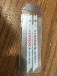 (2) Lenox 3" 0.25" .032" 14TPI Bi-metal Reciprocal Saw Blade. Fixed Price $10.00.