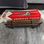 Gilbert Co. American Flyer S Gauge Chicago C&nw Ry 42597 Log Load Flat Car. Fixed Price $20.00.