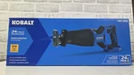 New Kobalt KRS-224B-03 24V Variable Speed Brushless Reciprocating Saw. Fixed Price $79.95.