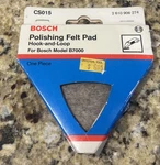Bosch CS015 Polishing Felt Pad Hook And Loop For Model B7000. Fixed Price $10.99.