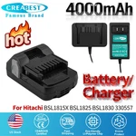 18V 4000MAH Li-ion Battery/charger For Hitachi BSL1815X BSL1825 BSL1830 18DSL2. Fixed Price $19.90.