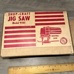 Vintage Shop-craft Corded Industrial Jig Saw Model 9581-WORKS Usa. Fixed Price $25.00.