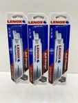 Lot Of (3) Lenox 201746118R 6" 18TPI Lazer Medium Metal Recip Saw Blades 5PK Usa. Fixed Price $39.00.