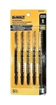 New Dewalt 5 Jig Saw Blades Pack - 6 Tpi Precision Cut D2. Fixed Price $9.99.