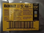 Dewalt DW1910B 5/32" Gold Ferrous Oxide Split Point Twist Drill 12 Bits. Fixed Price $14.00.