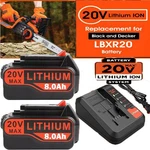 8.0AH Max Lithium-ion Battery For Black And Decker Volt LBXR20/CHARGER. Fixed Price $169.00.