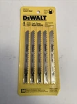 Dewalt Jigsaw Blades 5PC Woodcut Dw 3703 Cobalt Steel 4 6TPI Nos. Fixed Price $10.00.