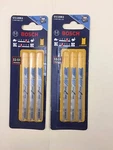 Packs Of Bosch U118B3 2-3/4", 14TPI, Hss U-shank Jigsaw 6 Blades. Fixed Price $7.99.