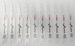 Bosch RHN66 6" X Tpi Heavy For Wood With Nails Recip Saw Blades 10PCS. Fixed Price $14.00.