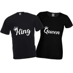 King Queen Pair Crown T-shirts Funny Love Valentines Day Couples Matching Bae. Fixed Price $17.57.