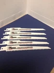 5 Pc Mk Morse Cobalt Hybrid Bi Metal 6"-6 Tpi Saw Blades Demo-wood -nail-tree. Fixed Price $19.99.