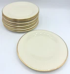 Set Of 10 Lenox Special 6.25" Bread & Butter Plates Porcelain W/ Gold Trim Usa. Fixed Price $44.99.