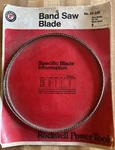 Rockwell 28-052 1052 Wood Cutting Blade 105" 4 Teeth Per Inch. Fixed Price $25.00.