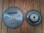 Craftsman 93261 24 Daddo Blade & New 10" (one Chipped Tooth). Fixed Price $29.50.