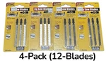 Ivy Classic 28573 T-shank Wood Jig Saw 4'' 6TPI (4-PACK ) 12-BLADES New. Fixed Price $26.99.