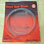 Black & Decker Band Saw 9411 Blade 74-489 Wood Cutting 59 1/2 X 3/16" .014 Nos. Fixed Price $15.99.