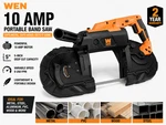 Wen 10 Amp 5" Variable Speed Portable Band Saw For Metal Wood - (94396). Fixed Price $119.69.