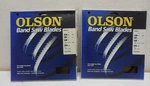 Nos (2) Olson Band Saw Blade Metal 2033660 64.5X Reg. 14TPI Hard Back 348015. Fixed Price $35.00.