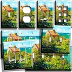 Claude Monet Fisherman Cottage Village Painting Light Switch Outlet Wall Plates. Fixed Price $19.79.