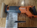 Reciprocating Saw 18V Ridgid R8646, New! Open Box Tool Only, With Manual & Blade. Fixed Price $66.99.
