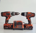Ridgid R86007 18V Compact Lithium Ion Drill And R861150 Hammer. Fixed Price $199.00.
