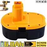 6.0AH Ni-mh Battery For Dewalt 18V Cordless Power Tools Xrp DC9096 DC9098 DE9098. Fixed Price $23.98.