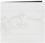Pioneer Embroidered Scroll Leatherette Post Bound Album 12"X-WHITE. Fixed Price $39.62.