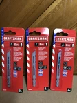 3 Pack 2PC Craftsman 4 6 Tpi Bi-metal T-shank Wood Cutting Jig Saw Blades. Fixed Price $11.99.